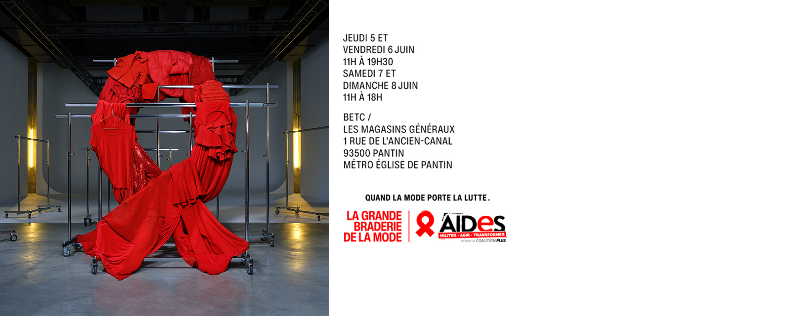 AIDES grande braderie mode 2025 roberto badin