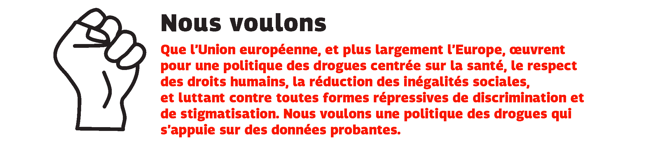 nous voulons brochure Manifesto