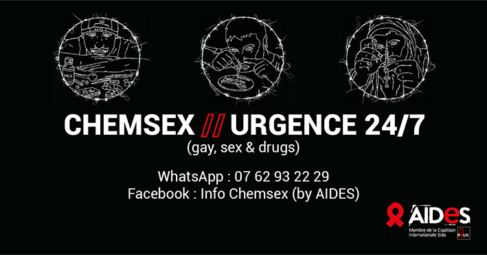 chemsex urgence aides telephone whatsapp facebook