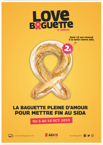 affiche love baguette