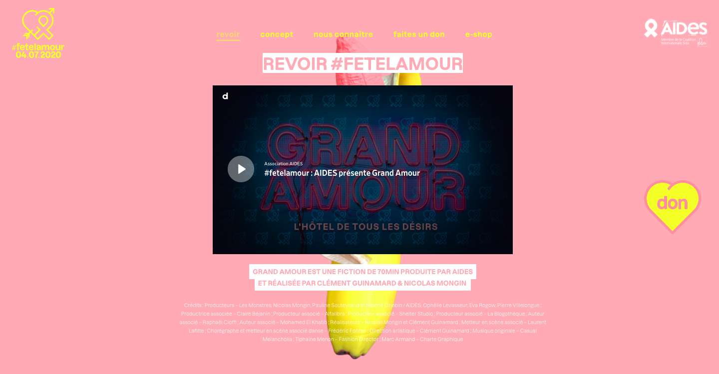 #fetelamour grand amour le film