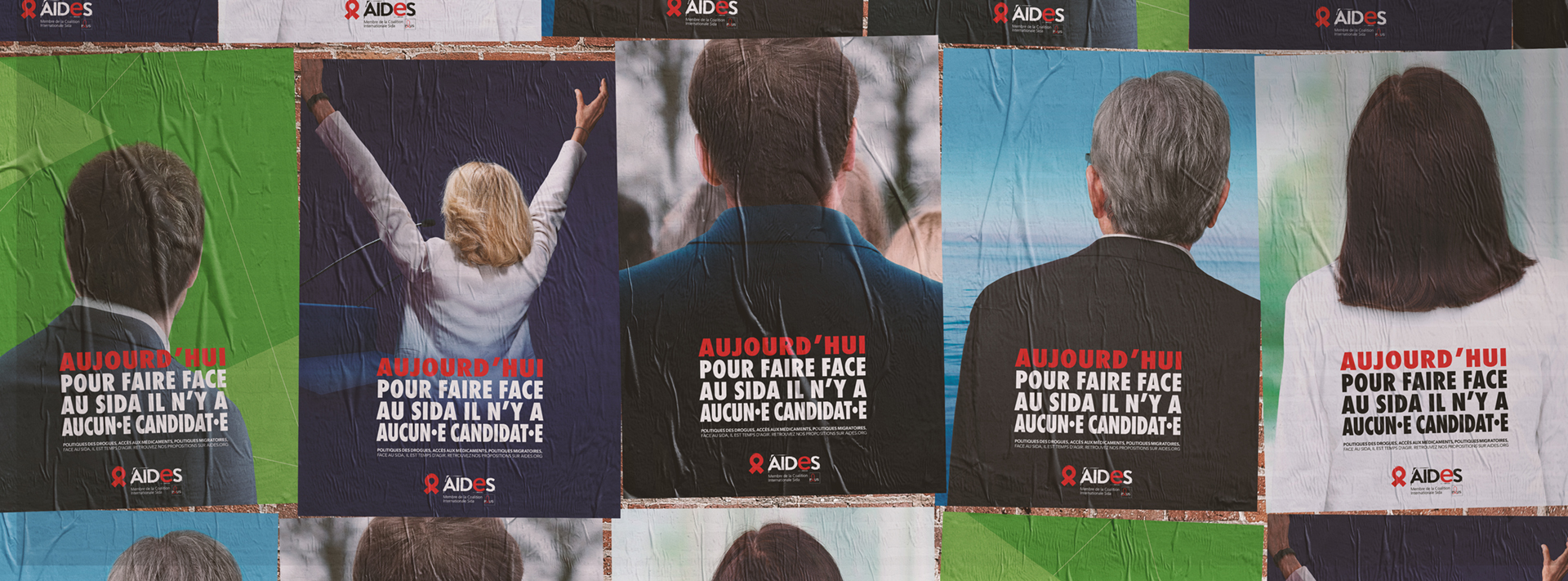présidentielle élection 2022 vih sida hépatites santé programme revendications aides association asso #FaceAuSida affiches affichage collage