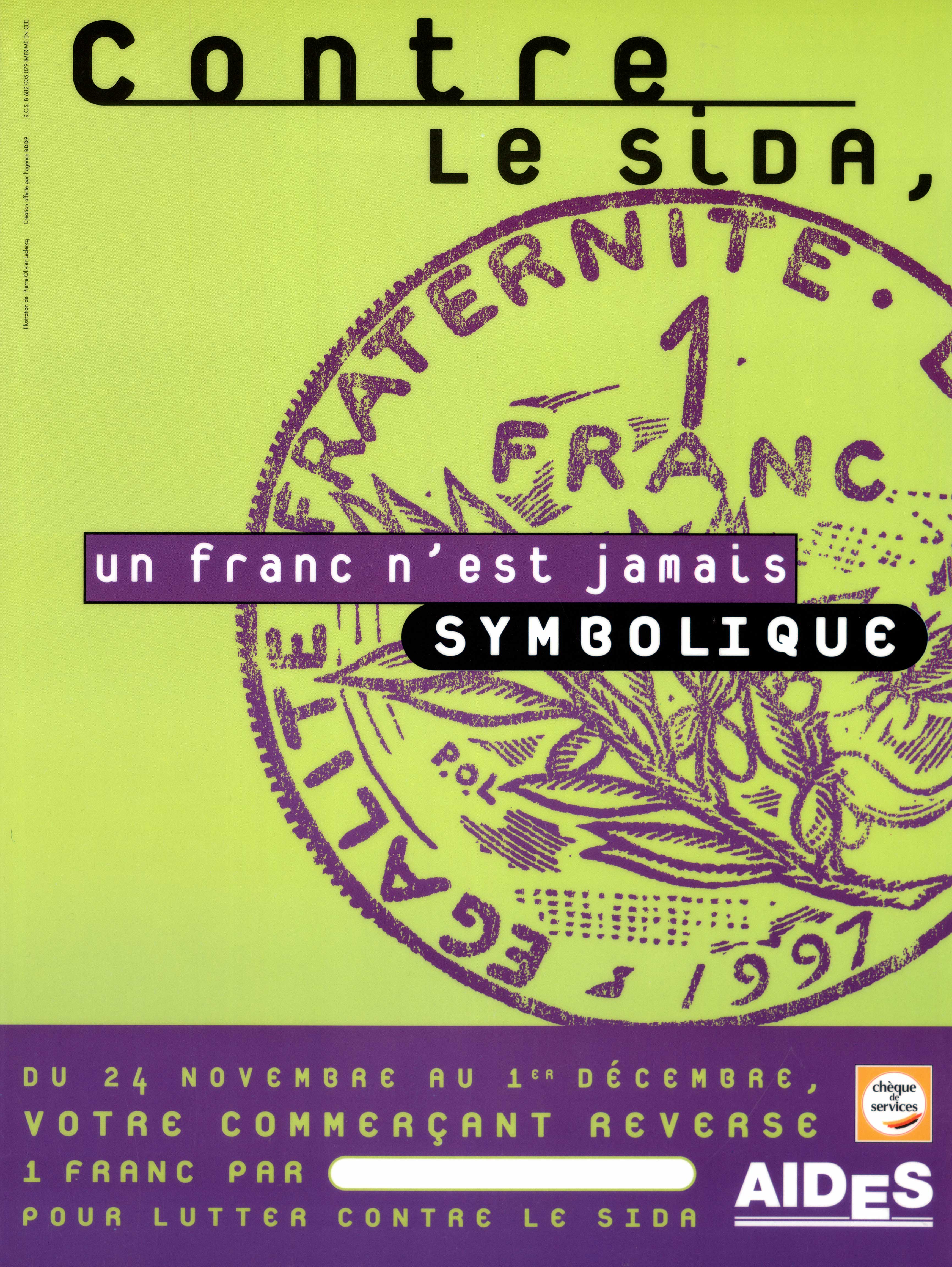 Contre le sida 1 franc n'est jamais symbolique