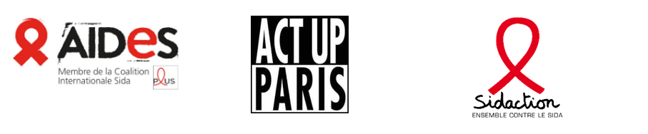 logos AIDES SIDACTION ACT UP PARIS