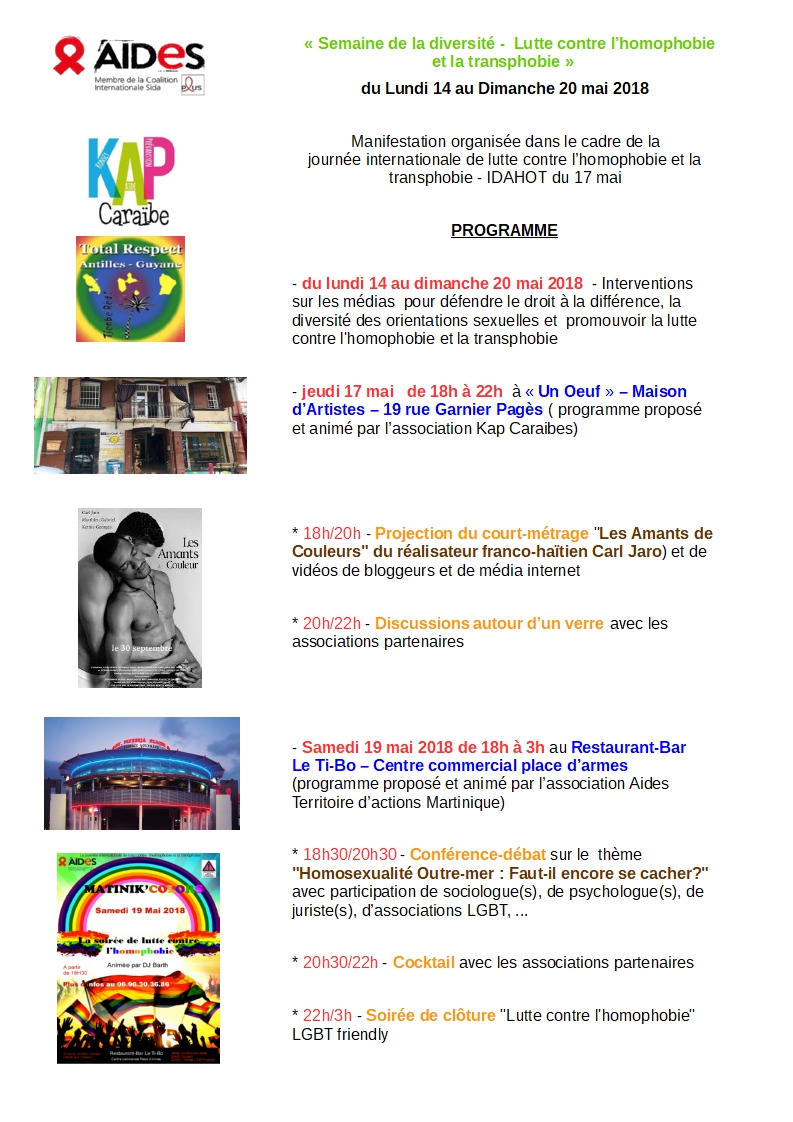 programme martinique idahot