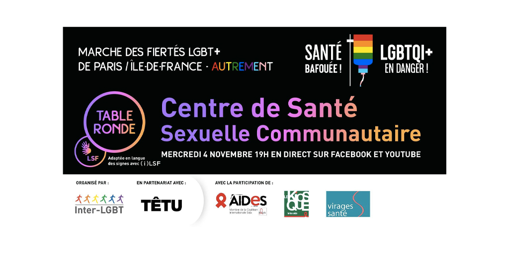 table ronde fiertés autrement inter-lgbt association asso aides vih sida ist hépatites santé sexuelle prévention santé communautaire