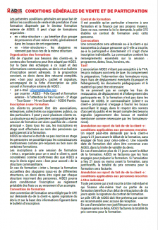 conditions générales vente participation conseil formation externe