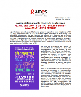 8 mars 2021 femmes droits vih sida 