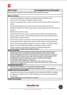 aides recrutement offre emploi poste accompagnateur accompagnatrice communautaire toulouse vih hépatites sida